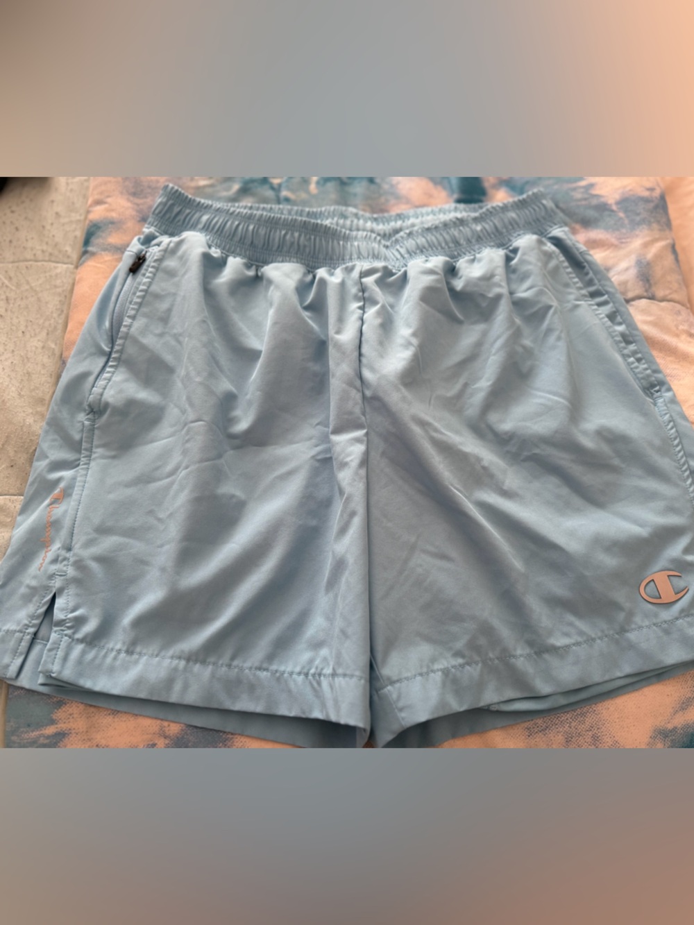 Champion Light Blue Men's Athletic Shorts